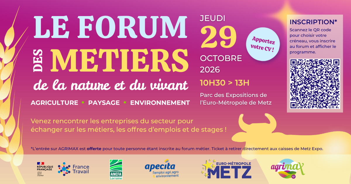 Forum des Métiers de la Nature et du Vivant